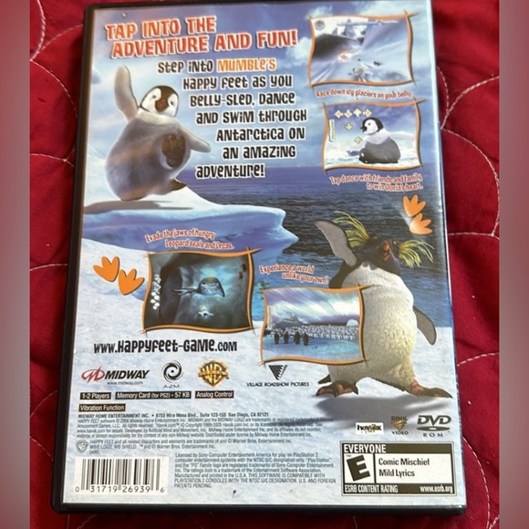 Happy Feet (Sony PlayStation 2, 2006) PS2 - Tested - Picture 2 of 3